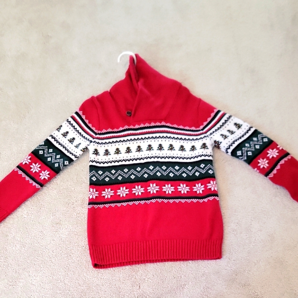 Place Red Knit Sweater